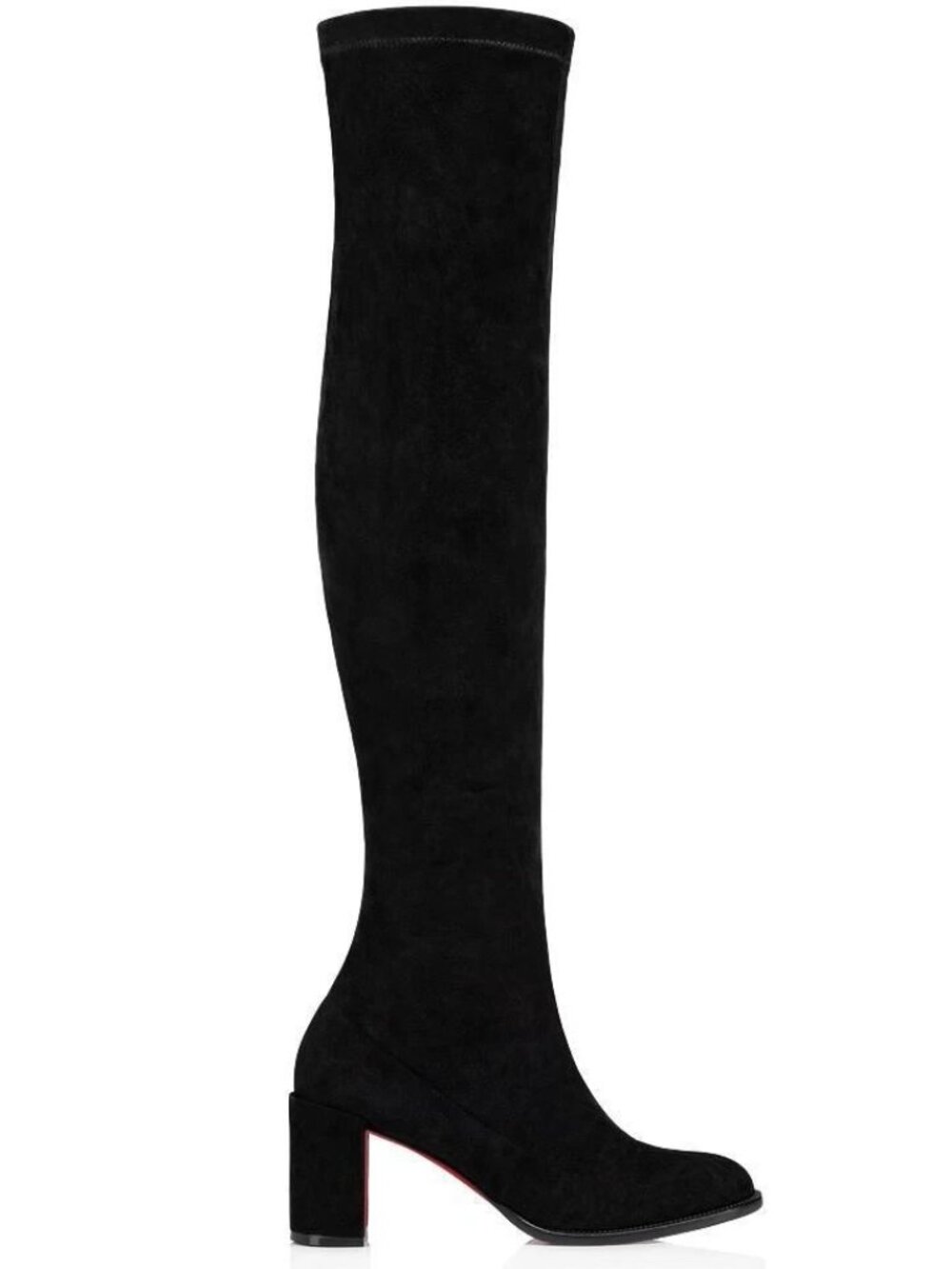Christian Louboutin STRETCHADOXA BOTTA ALTA 70 Suede Over Knee Tall Boots